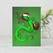 Green Dragon Einladung (Stehend Vorderseite)