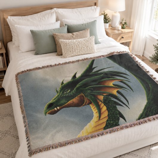 Green Dragon Fantasy Decke
