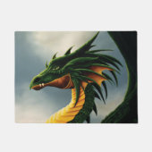 Green Dragon Fantasy Fußmatte (Vorderseite)