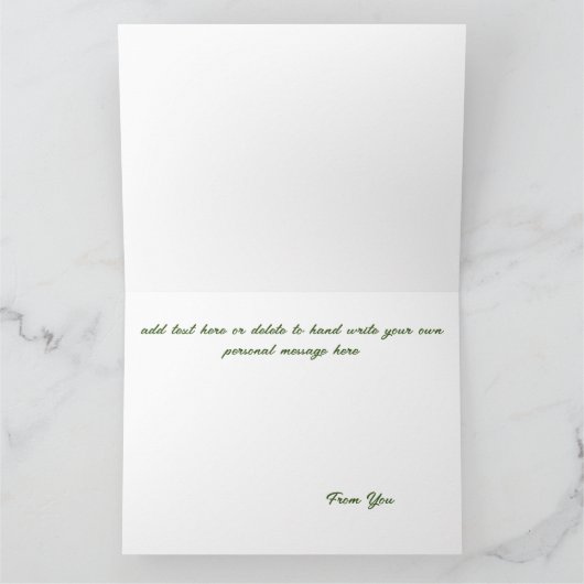 Green Dragon Fantasy Karte (Innenseite)