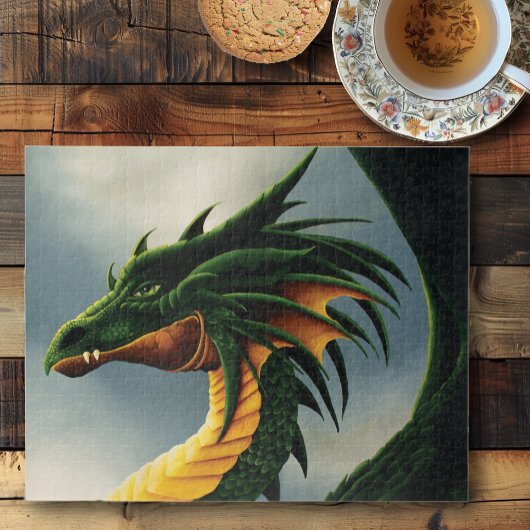 Green Dragon Fantasy Puzzle