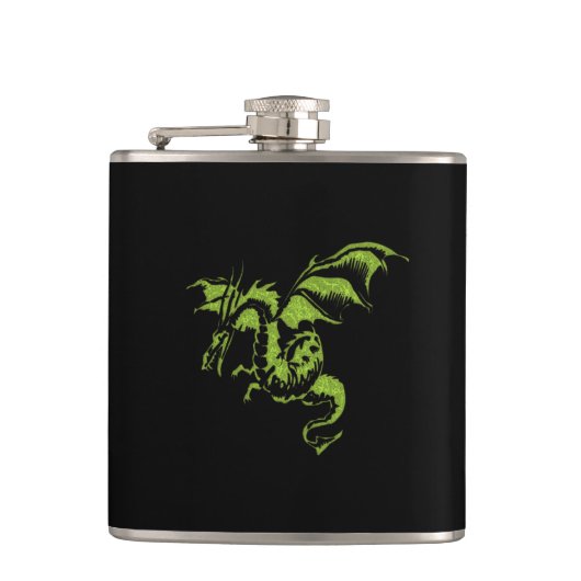 Green Dragon Flachmann (Vorderseite)