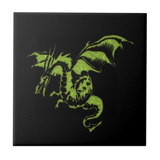 Green Dragon Fliese (Vorderseite)