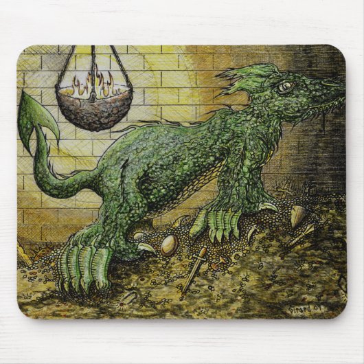 Green Dragon Guardian Mousepad (Vorne)