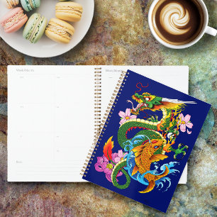 Green Dragon Koi Fish Planer