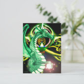 Green Dragon ~*Lore*~ Postkarte (Stehend Vorderseite)
