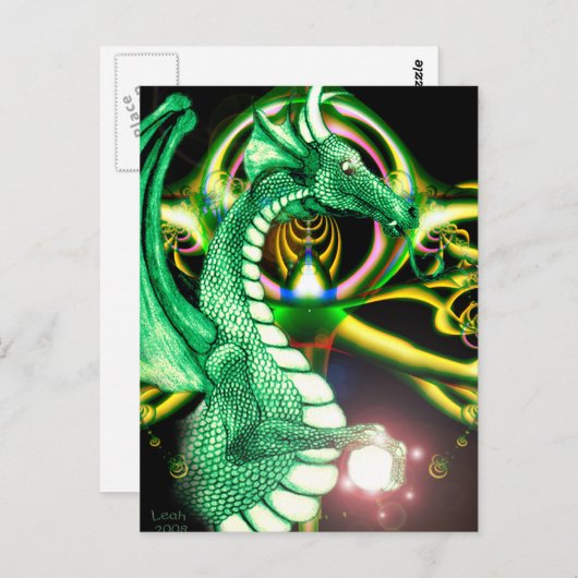 Green Dragon ~*Lore*~ Postkarte (Vorne/Hinten)
