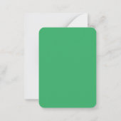 Green Dragon Mahjong Tile w/Jade Green Back Mitteilungskarte (Rückseite)