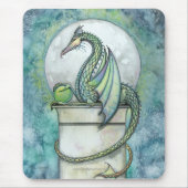 Green Dragon Mousepad von Molly Harrison (Vorne)