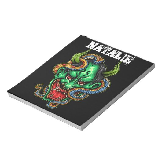  Green Dragon  Notizblock (Rotiert)