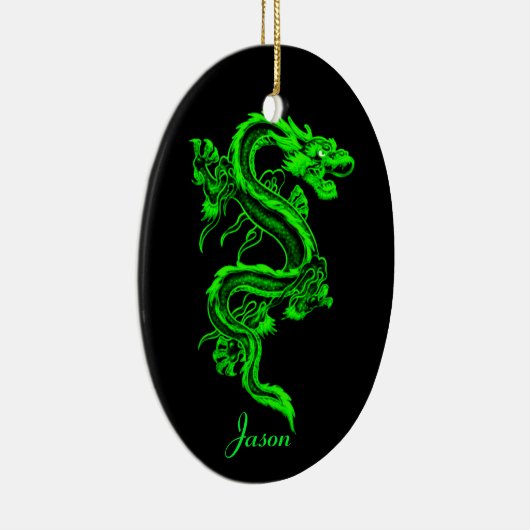 Green Dragon Ornament (Rechts)