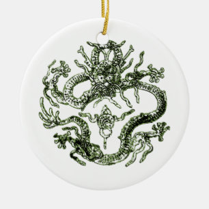 Green Dragon Ornament