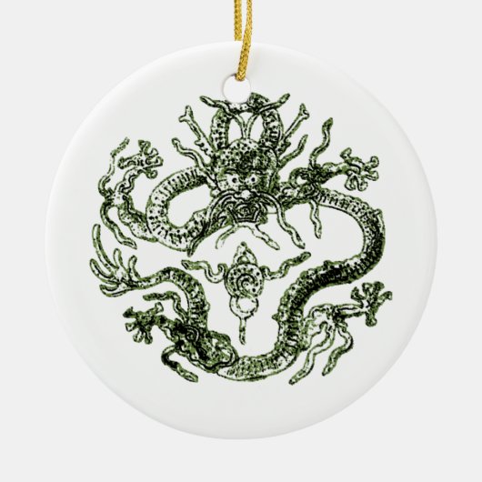 Green Dragon Ornament (Vorne)