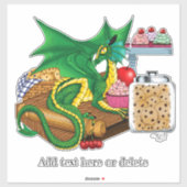 Green Dragon Pastry Koch Aufkleber (Blatt)