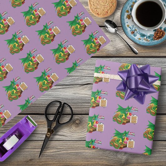 Green Dragon Pastry Koch Geschenkpapier