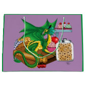 Green Dragon Pastry Koch Große Geschenktüte (Vorderseite)