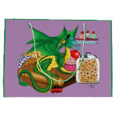 Green Dragon Pastry Koch Große Geschenktüte (Rückseite)