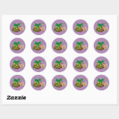 Green Dragon Pastry Koch Runder Aufkleber (Blatt)