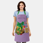 Green Dragon Pastry Koch Schürze (Getragen)