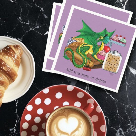 Green Dragon Pastry Koch Serviette