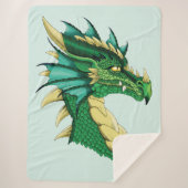 Green Dragon Portrait Sherpadecke (Vorderseite)