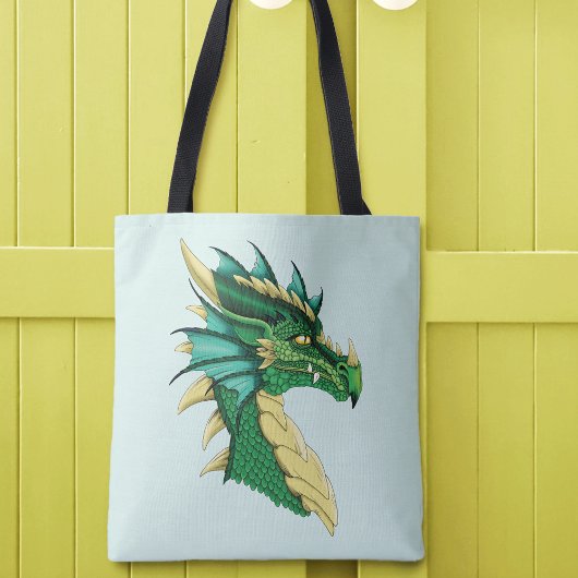 Green Dragon Portrait Tasche