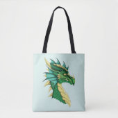 Green Dragon Portrait Tasche (Vorderseite)