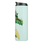 Green Dragon Portrait Thermosbecher (Nach rechts gedreht)