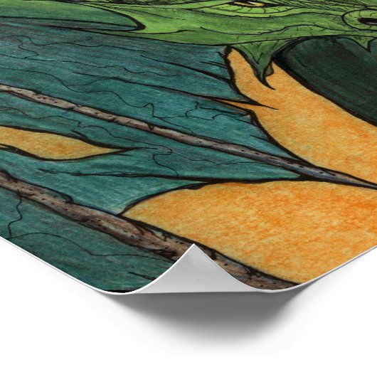 Green Dragon Poster (Ecke)