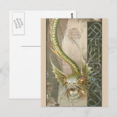 Green Dragon Postkarte (Vorne/Hinten)