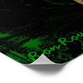 Green Dragon Print Poster (Ecke)