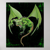 Green Dragon Print Poster (Vorne)