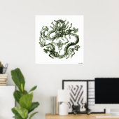 Green Dragon Print Poster (Heimbüro)
