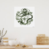 Green Dragon Print Poster (Küche)