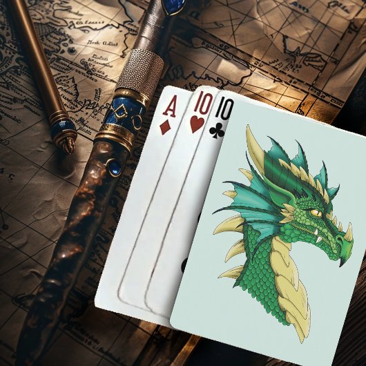 Green Dragon Profil Spielkarten