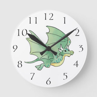 Green Dragon Runde Wanduhr