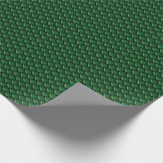 Green Dragon Scale Geschenkpapier (Ecke)