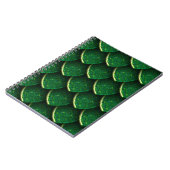 Green Dragon Scale Notizblock (Linke Seite)