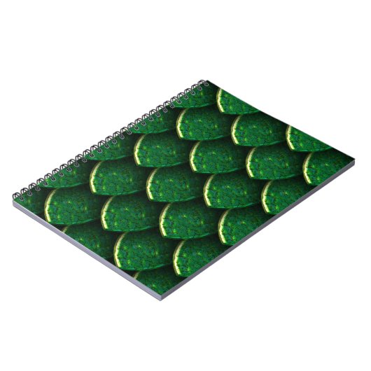 Green Dragon Scale Notizblock (Linke Seite)