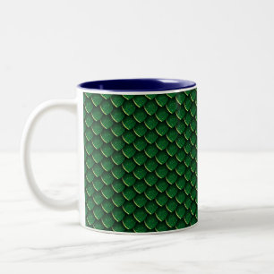 Green Dragon Scale Zweifarbige Tasse