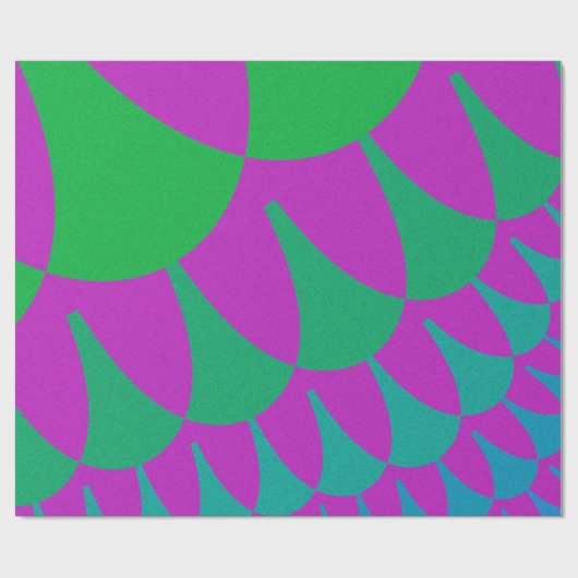 Green Dragon Scales Geschenkpapier (Flach)