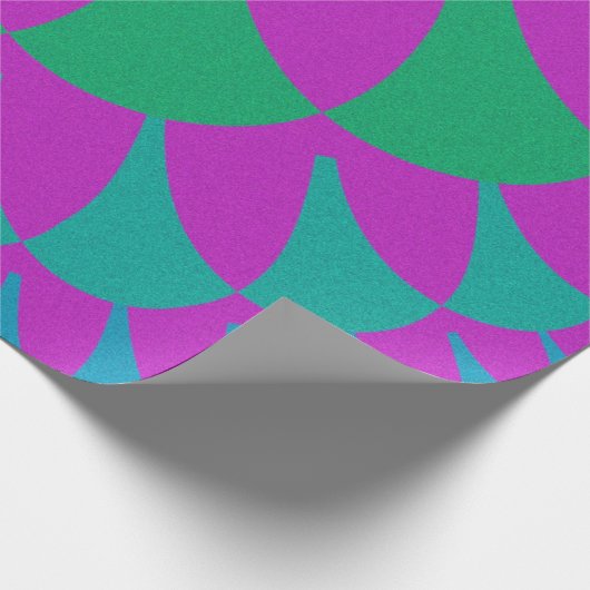 Green Dragon Scales Geschenkpapier (Ecke)