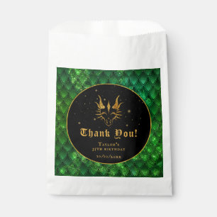 Green Dragon Scales Gold Geburtstag Vielen Dank Geschenktütchen