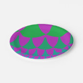 Green Dragon Scales Pappteller (Schrägansicht)