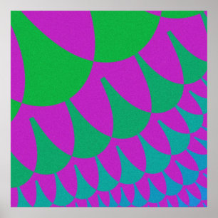 Green Dragon Scales Poster