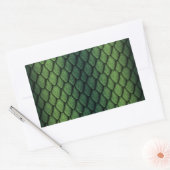 Green Dragon Scales Rechteckiger Aufkleber (Umschlag)