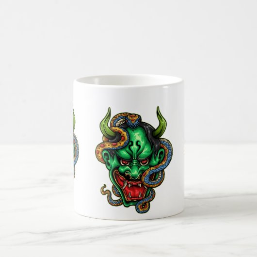 Green Dragon Tattoo Kaffeetasse (Mittel)