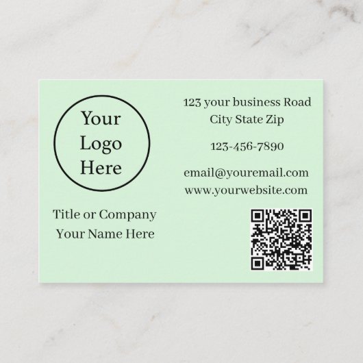 Green Dragon Visitenkarte (Rückseite)