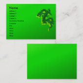 Green Dragon Visitenkarte (Vorne/Hinten)