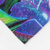 Green Dragon vs Dinosaur Fleecedecke (Ecke)